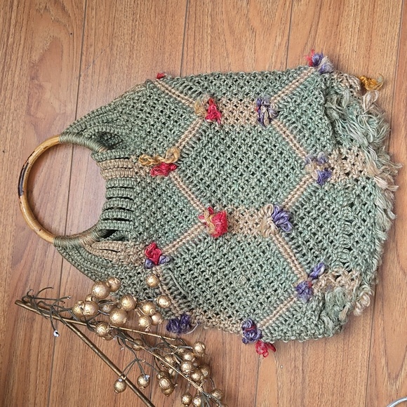 ⭐️ Host Pick ⭐️ Handcrafted Macrame Market/ Tote Bag - Picture 2 of 7